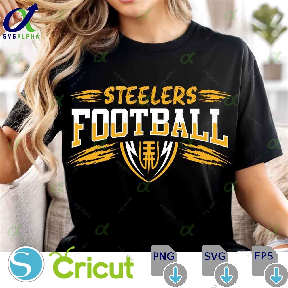 Steelers Mascot Svg Png Steelers Football Svg Steelers Football Shirt School Spirit Mascot Football Cheer Sublimation Football Mom Svg